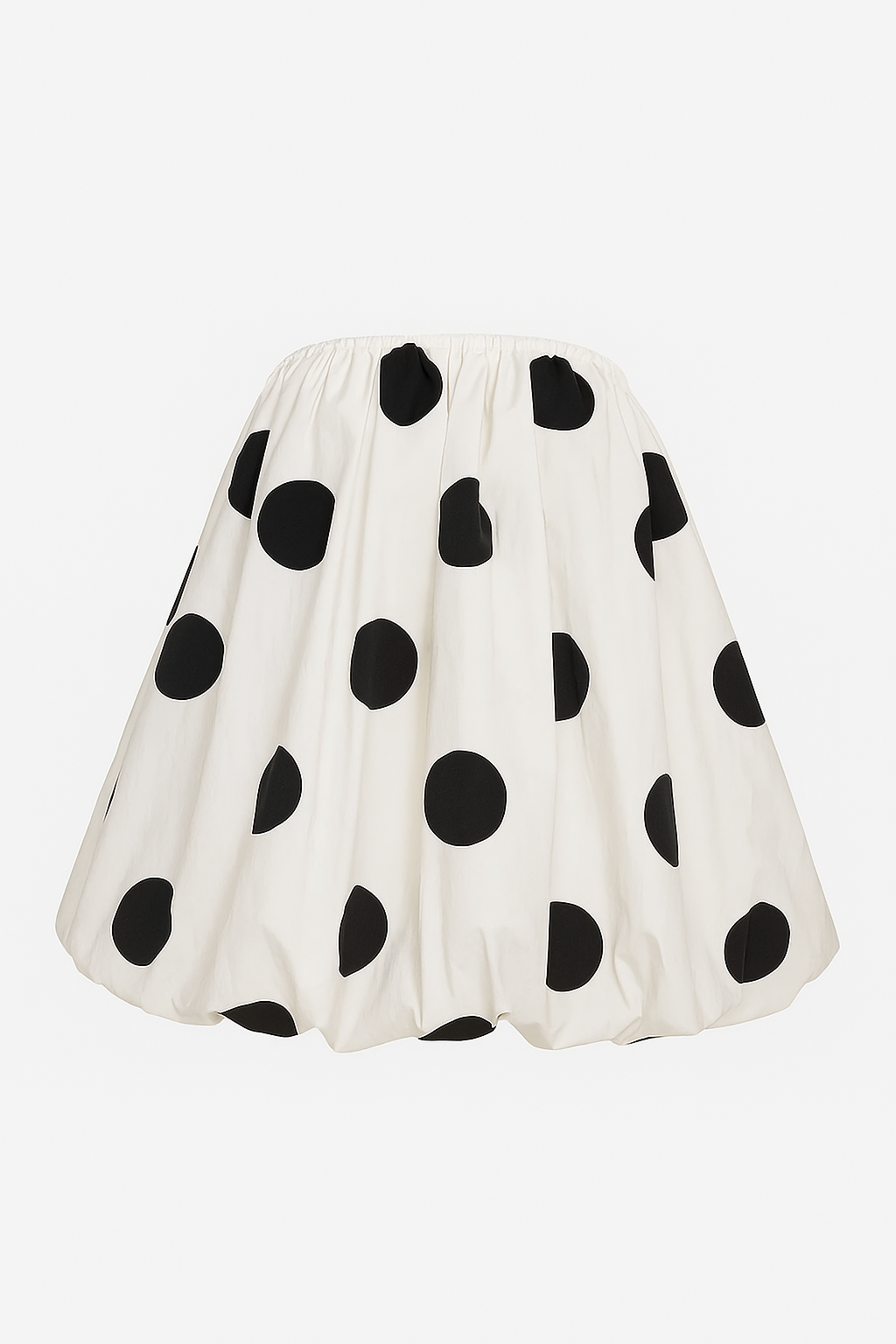 Women Polka Dot Mini Strapless Dress